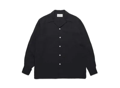 WACKO MARIA 50'S Open Collar Shirt "Black"