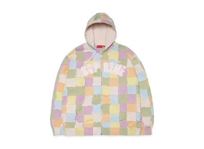 Supreme Reverse Patchwork Zip Up Hooded Sweatshirt "Multi"
