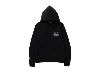 A BATHING APE x E.T. APE HEAD ZIP HOODIE "Black"