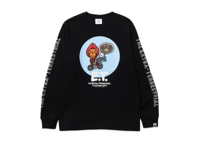 A BATHING APE x E.T. BABY MILO L/S TEE "Black"