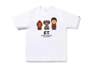 A BATHING APE x E.T. BABY MILO TEE "White"