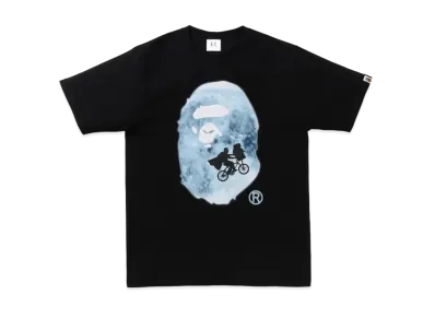 A BATHING APE x E.T. APE HEAD TEE "Black"