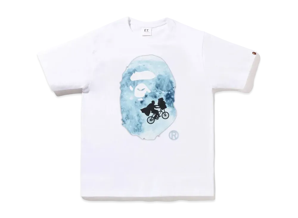 A BATHING APE x E.T. APE HEAD TEE "White"