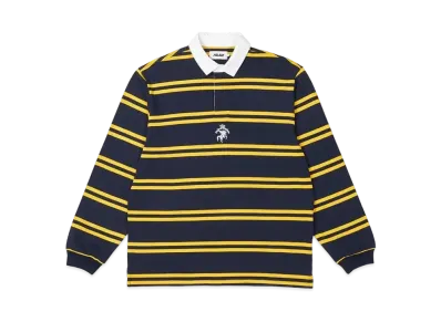 PALACE Stripe Rugby "Navy / Yellow"