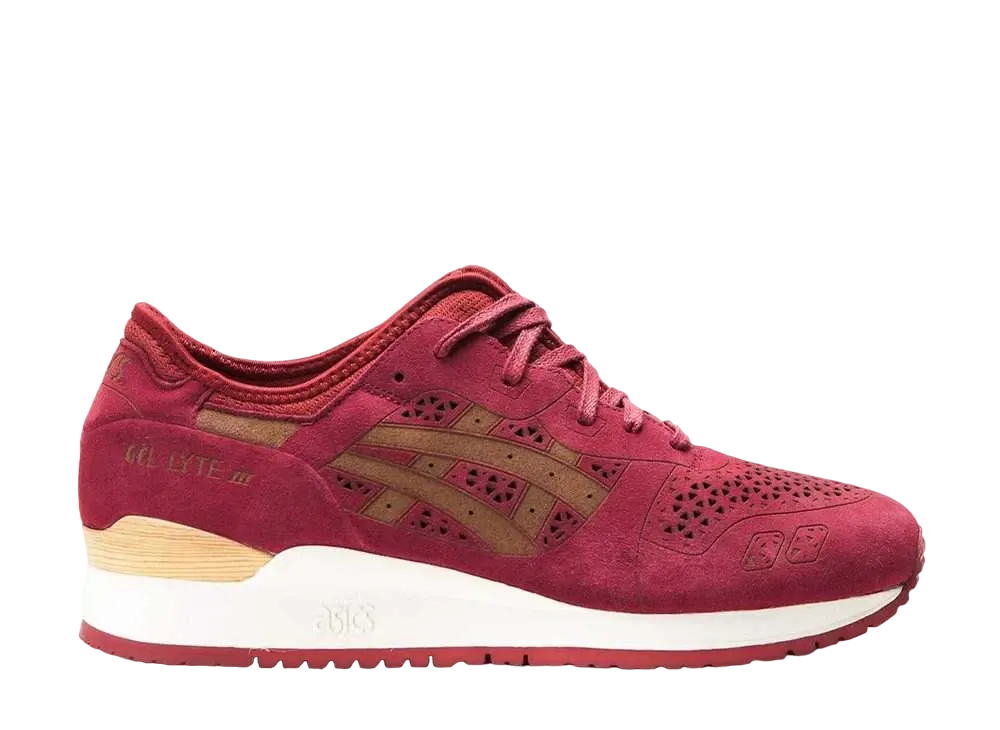 Asics Gel-Lyte III Laser Cut "Burgundy"