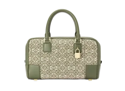 LOEWE Amazona 23 In Anagram Jacquard And Calfskin "Green/Avocado Green"