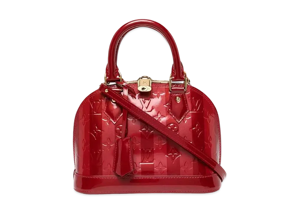Louis Vuitton Rayure Alma BB Monogram Vernis "Pomme d'Amour"