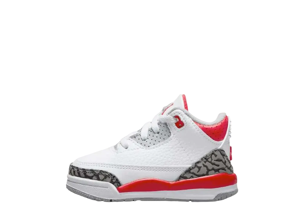 Nike TD Air Jordan 3 Retro "White Red Black&Cement"