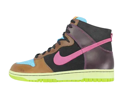 UNDEFEATED × Nike Dunk Hi Nl "Blue Reef/Cotton Candy-Black"