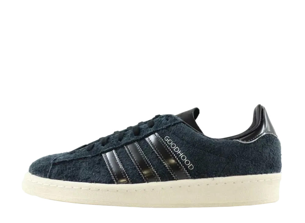 グッドフッド × アディダス キャンパス 80s "ブラック オン ブラック"