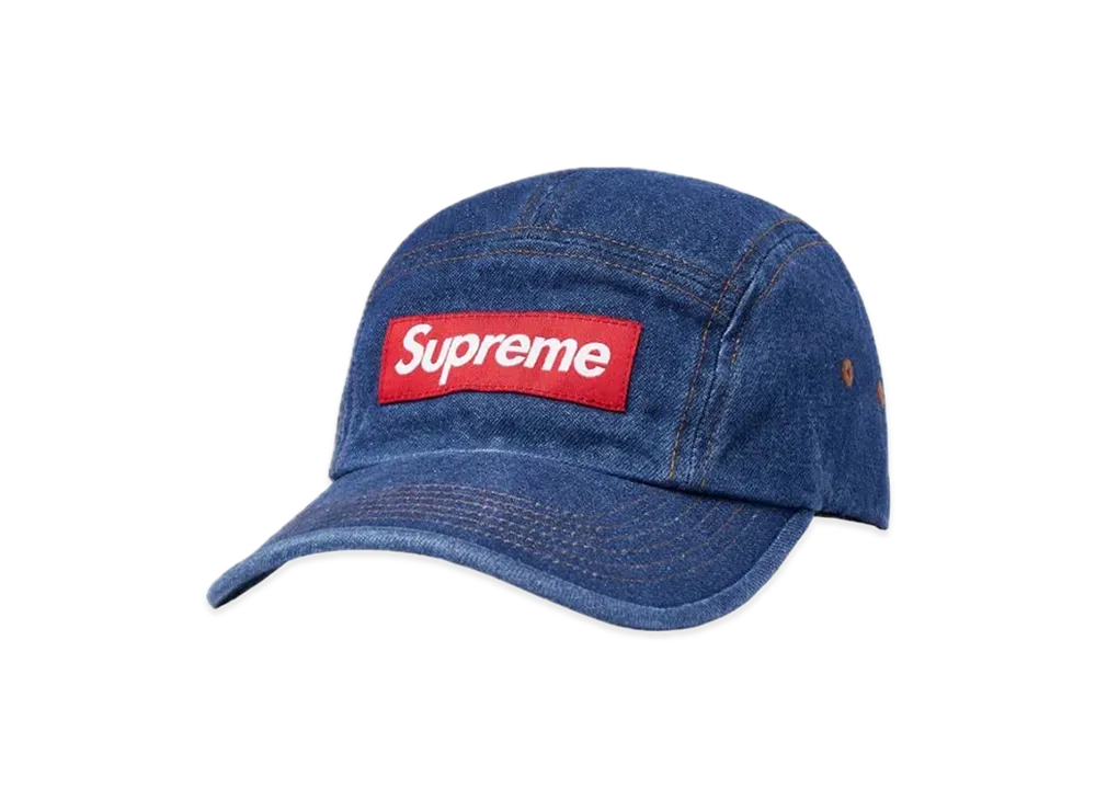 Supreme Washed Chino Twill Camp Cap "Denim"(22FW)