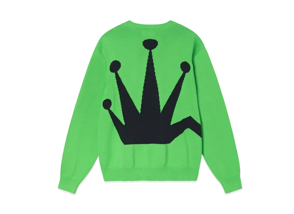 ステューシー ベント クラウン セーター "ライム"