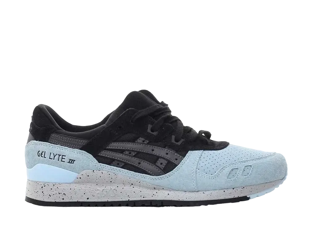アシックス ゲルライト 3 "ブラック ライト ブルー スペックル グレイ"