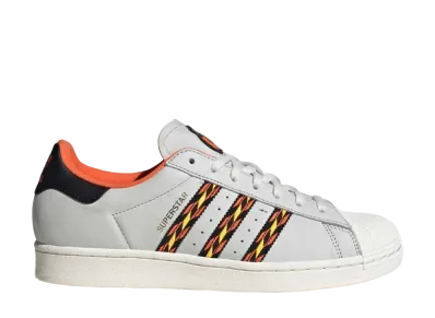 adidas Superstar "Crystal White/Semi Impact Orange/Cloud White"