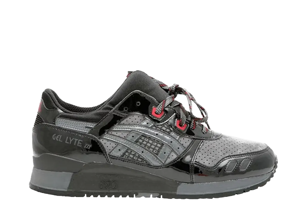 ロニー・ファイグ × デイビット × アシックス ゲルライト 3 "ブラック パテント ベイダー"