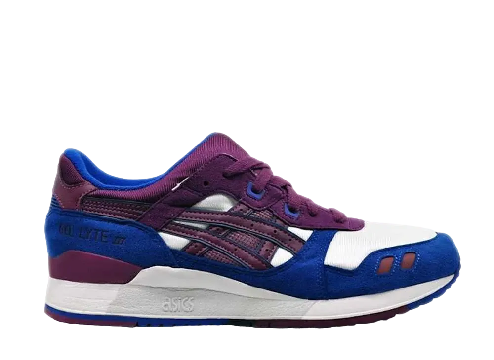 アシックス ゲルライト 3 "ホワイト ロイヤル パープル"