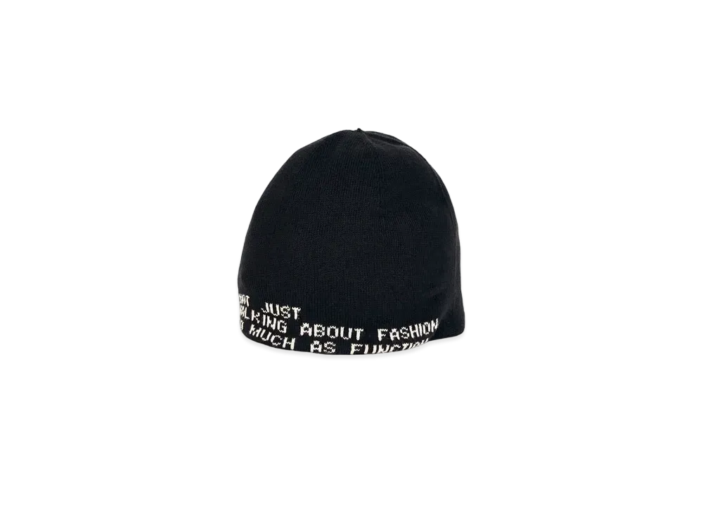 TAIGALIONA SEEMLESS BEANIE (SLOGAN) "BLACK"