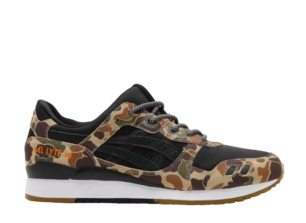 アトモス × アシックス ゲルライト 3 "ダック カモ"