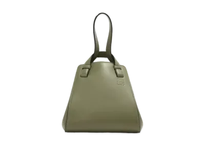 LOEWE Hammock Nugget Bag In Nappa Calfskin "Avocado Green"