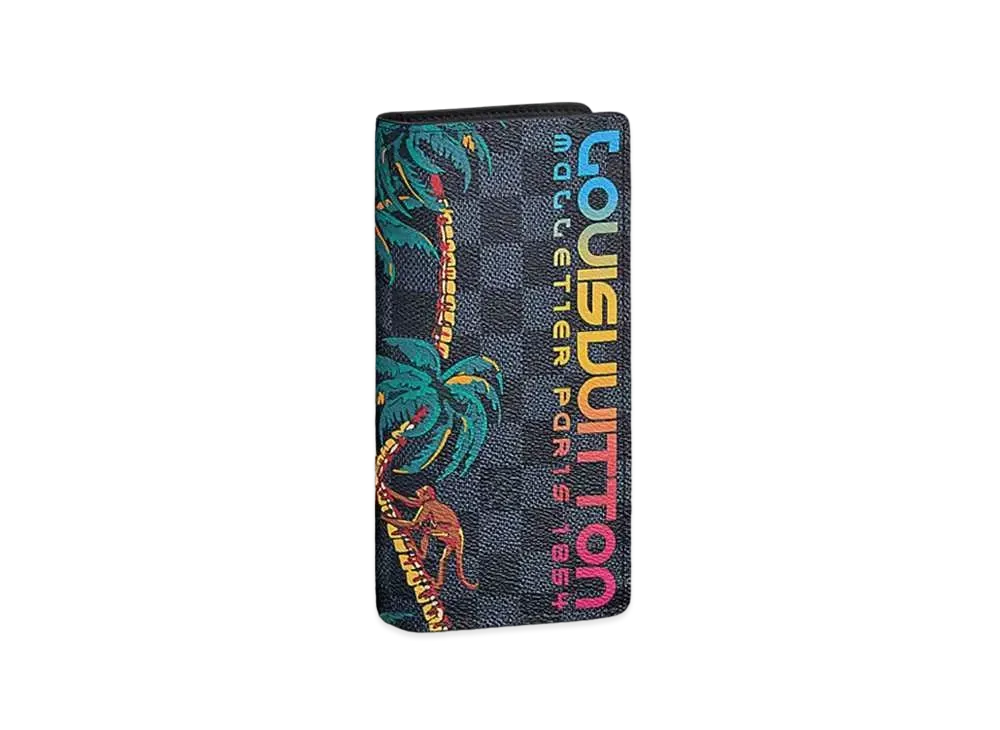 Louis Vuitton Brazza Jungle Wallet Damier Cobalt