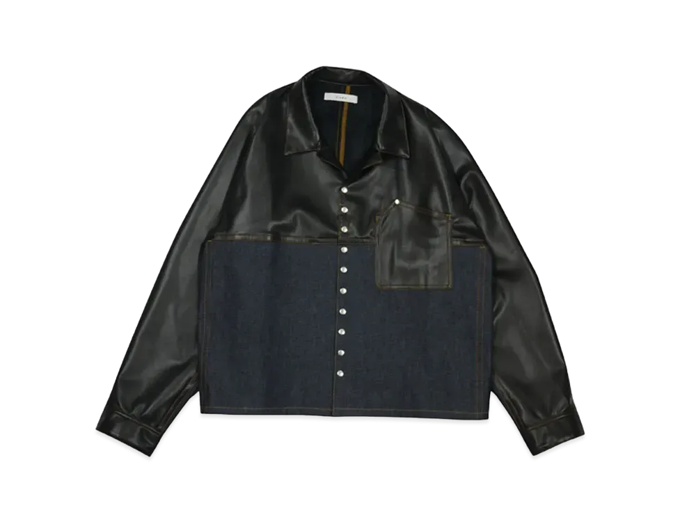 JieDa SWITCHING SNAP BUTTON SHIRT "INDIGO"