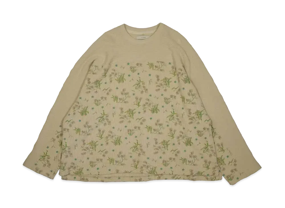 JieDa FLOWER WAFFLE L/S "FLOWER"