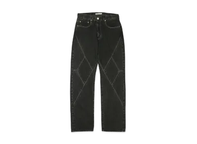JieDa PANEL DENIM PANTS "BLACK"