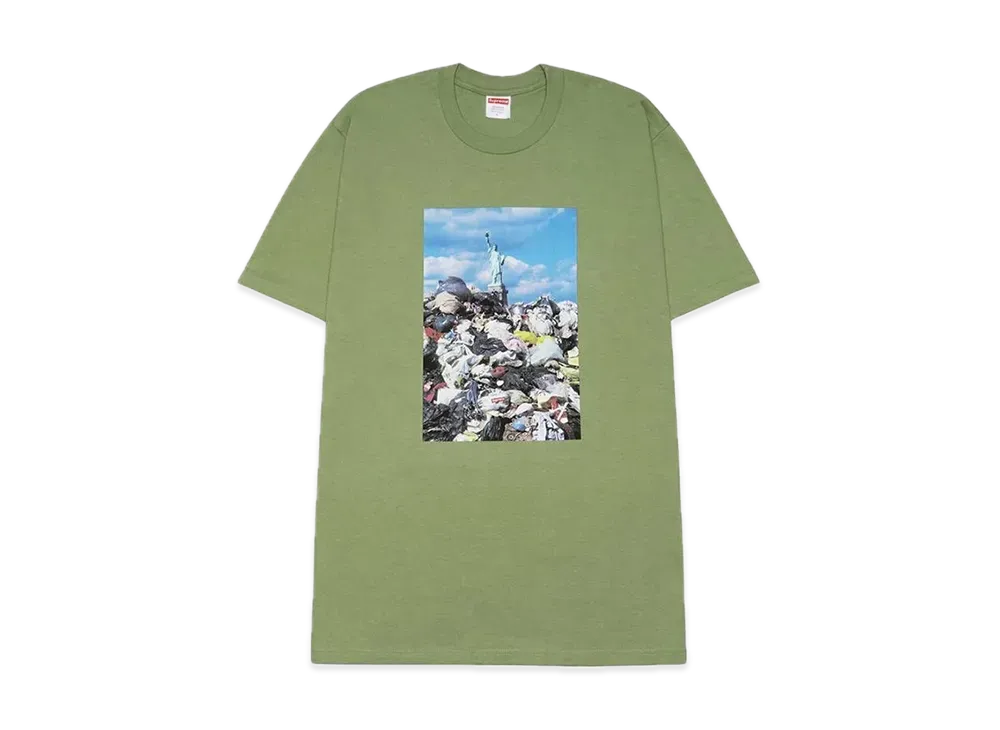 シュプリーム トラッシュ Tシャツ "ライト オリーブ"