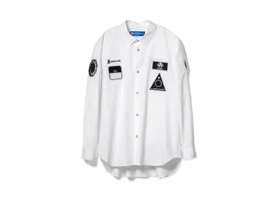 ANREALAGE Mission patch shirts "WHITE"