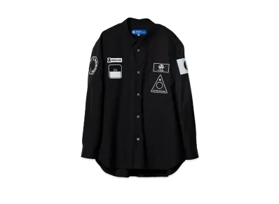 ANREALAGE Mission patch shirts "BLACK"