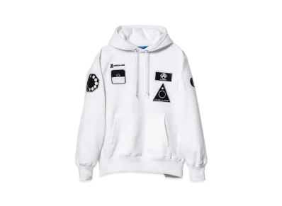 ANREALAGE Mission patch wappen hoodie "WHITE"