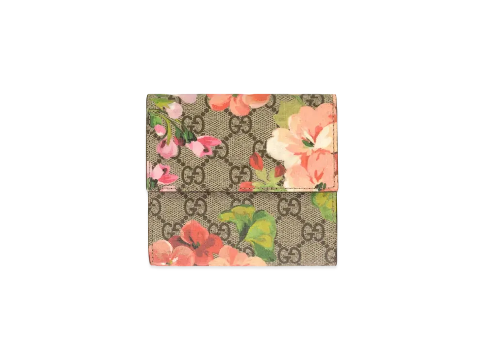 グッチ GGブルームス フレンチフラップウォレット "アンティークローズ" 410071 KU2IN 8693
