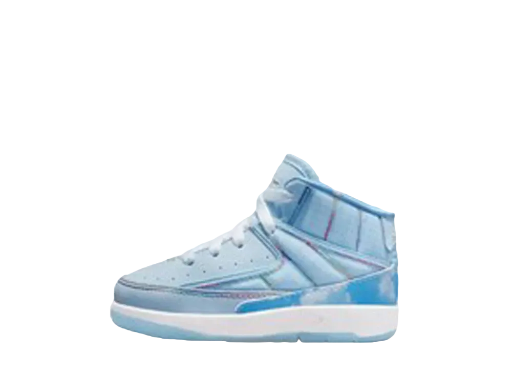 J Balvin × Nike TD Air Jordan 2 Retro SP "Celestine Blue/White/Multi Color"