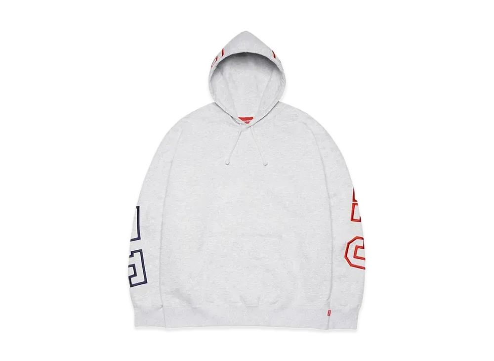 Supreme State Hooded Sweatshirt "Ash Grey"