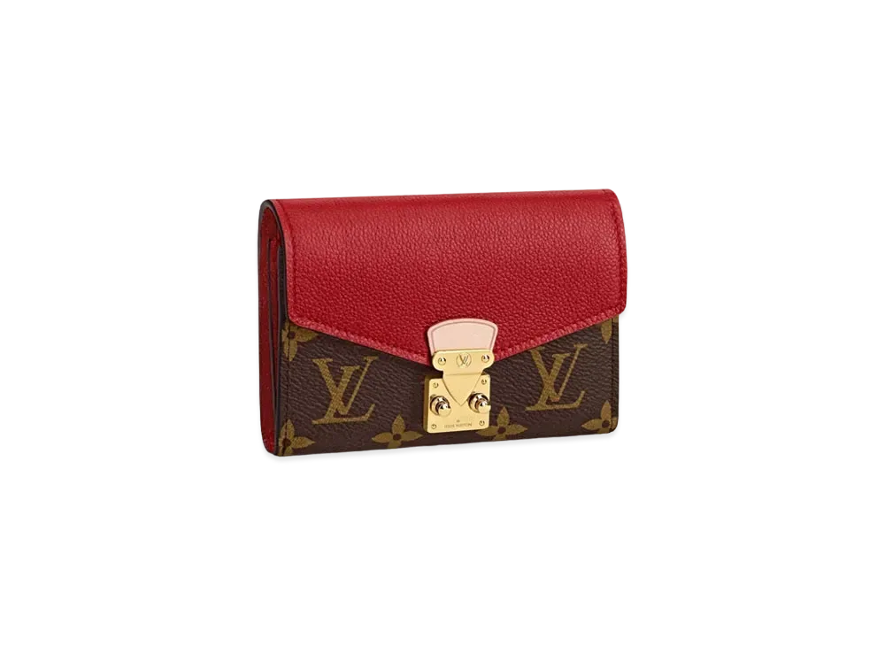 Louis Vuitton Palas Compact Wallet Monogram "Cerise"