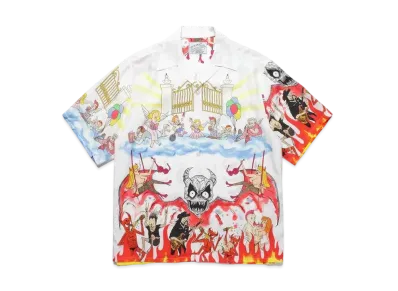WACKO MARIA NECKFACE / HAWAIIAN SHIRT "White"