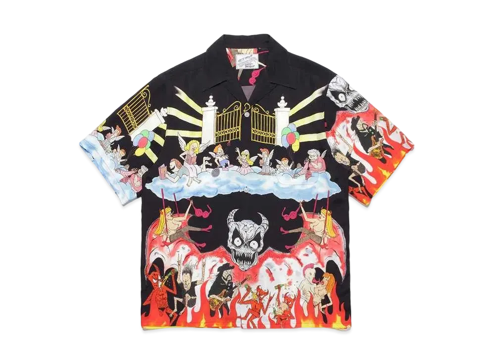 WACKO MARIA NECKFACE / HAWAIIAN SHIRT "Black"