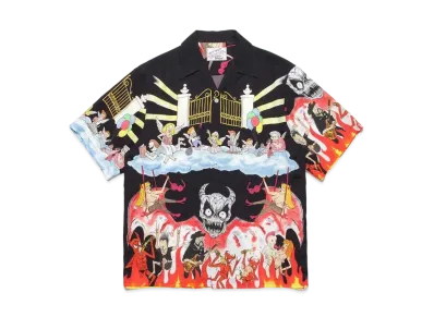 WACKO MARIA NECKFACE / HAWAIIAN SHIRT "Black"