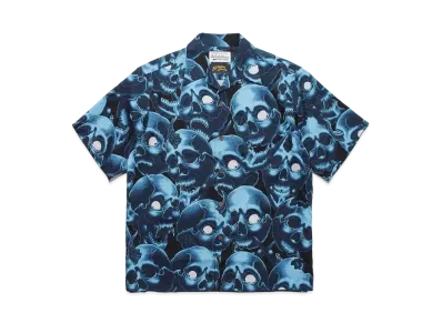 WACKO MARIA 56 TATTOO STUDIO / HAWAIIAN SHIRT "Blue"
