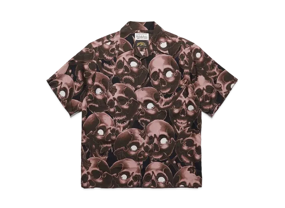 WACKO MARIA 56 TATTOO STUDIO / HAWAIIAN SHIRT "Brown"