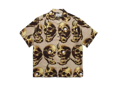 WACKO MARIA 56 TATTOO STUDIO / HAWAIIAN SHIRT #1 "Beige"