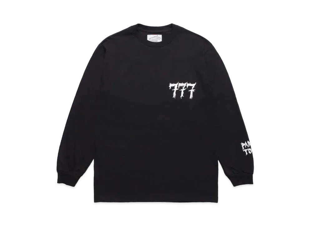WACKO MARIA NECKFACE / CREW NECK LONG SLEEVE T-SHIRT "Black"