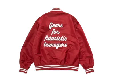 HUMAN MADE NYLON STADIUM JACKET "Burgundy"