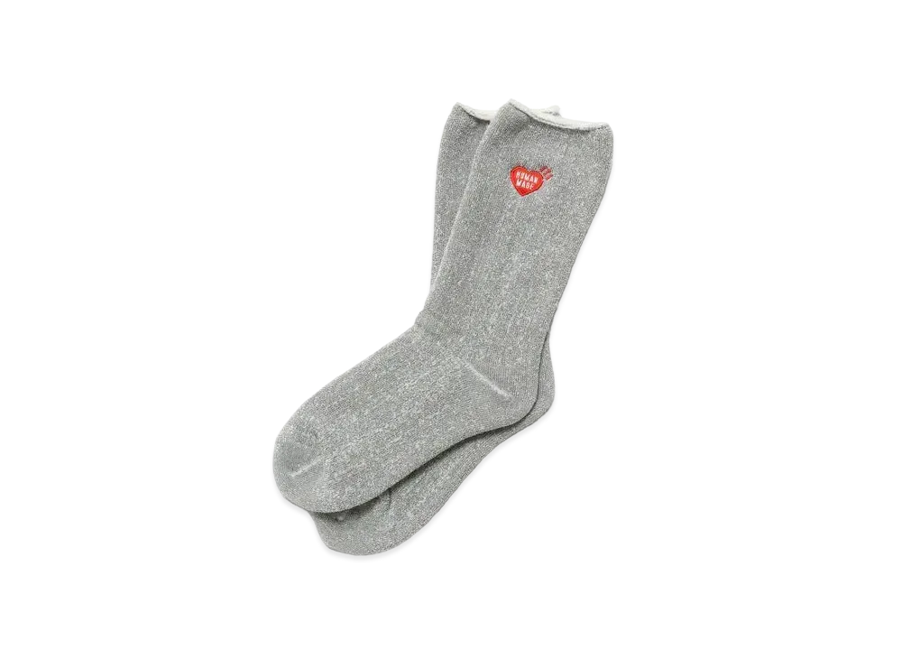 HUMAN MADE PLATING PILE SOCKS "Gray"
