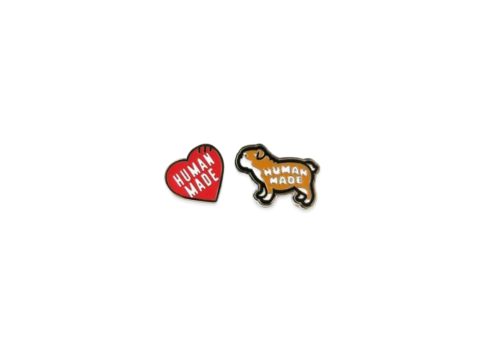 HUMAN MADE PIN BADGE SET(2P) "Red"
