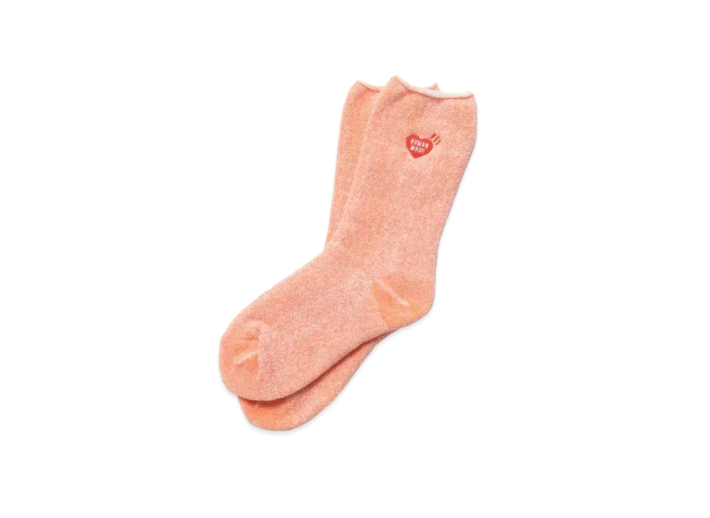 HUMAN MADE PLATING PILE SOCKS "Orange"