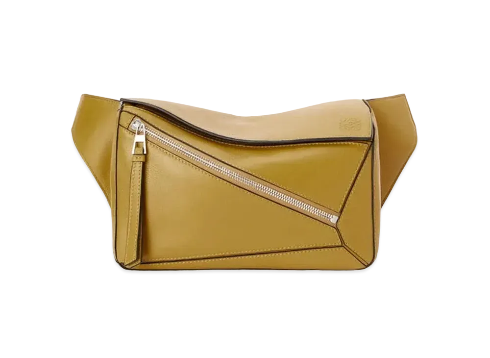 LOEWE Small Puzzle Bumbag In Classic Calfskin "Ochre"
