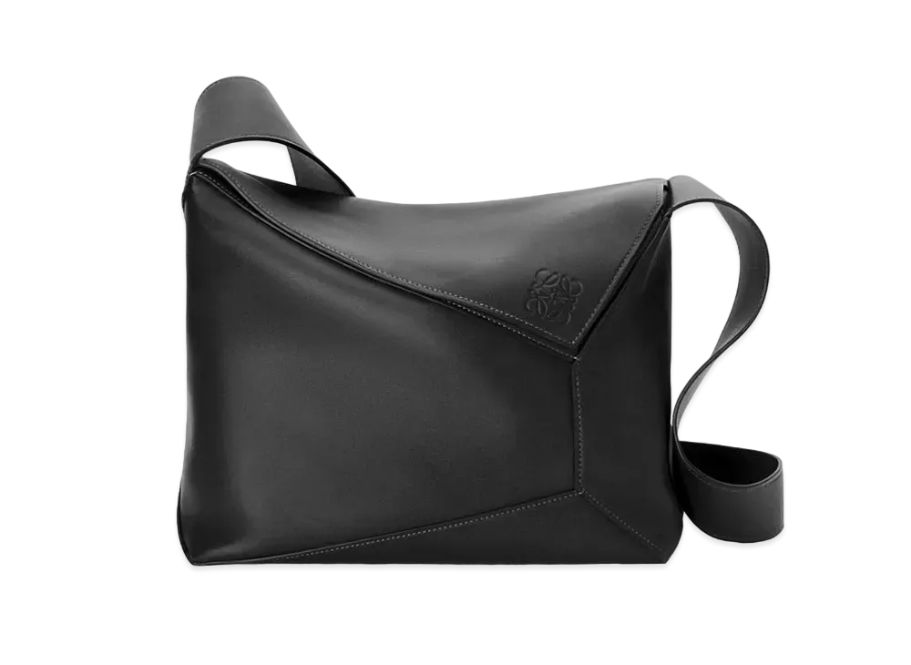 LOEWE Large Puzzle Hobo Bag In Nappa Calfskin "Black"