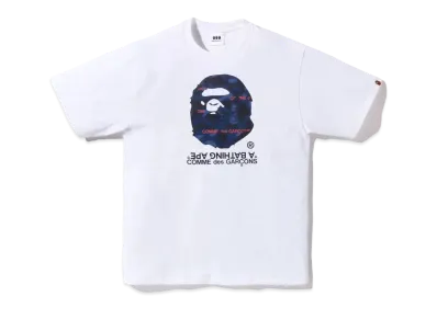 A BATHING APE x CDG OSAKA TEE "Navy"
