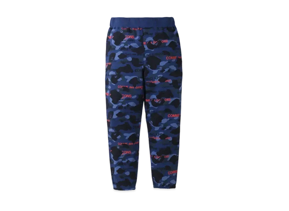 A BATHING APE x CDG OSAKA SWEAT PANTS "Navy"